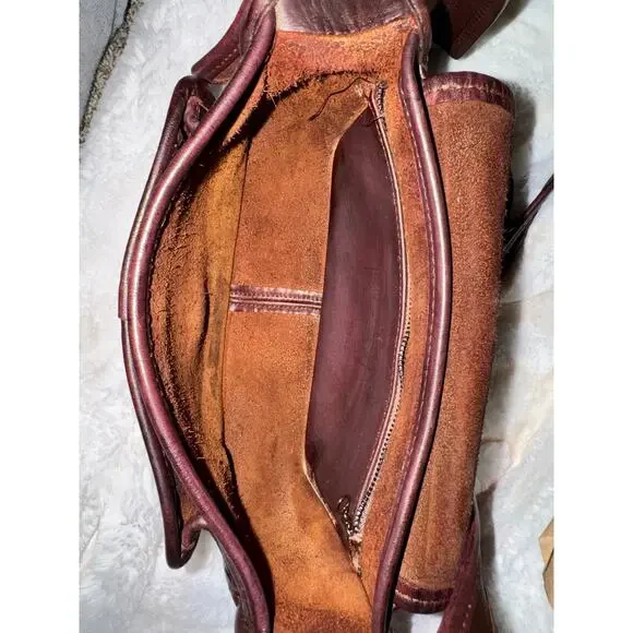 Coach Vintage Rambler Classic equestrian saddle bag Leather Mahogany - Picture 12 of 13